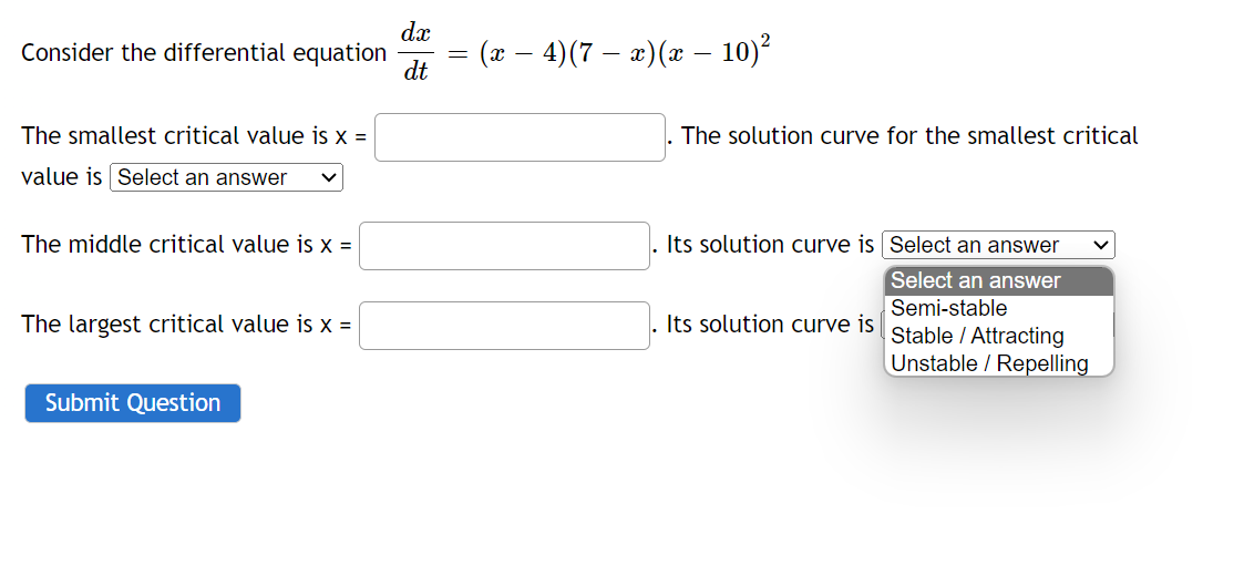 Solved Consider the differential equation | Chegg.com
