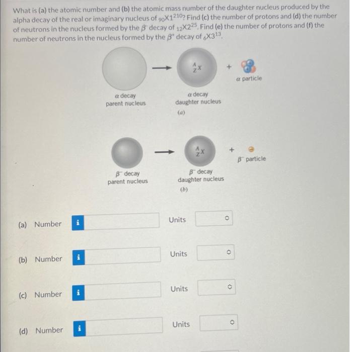 Solved What Is (a) The Atomic Number And (b) The Atomic Mass | Chegg.com