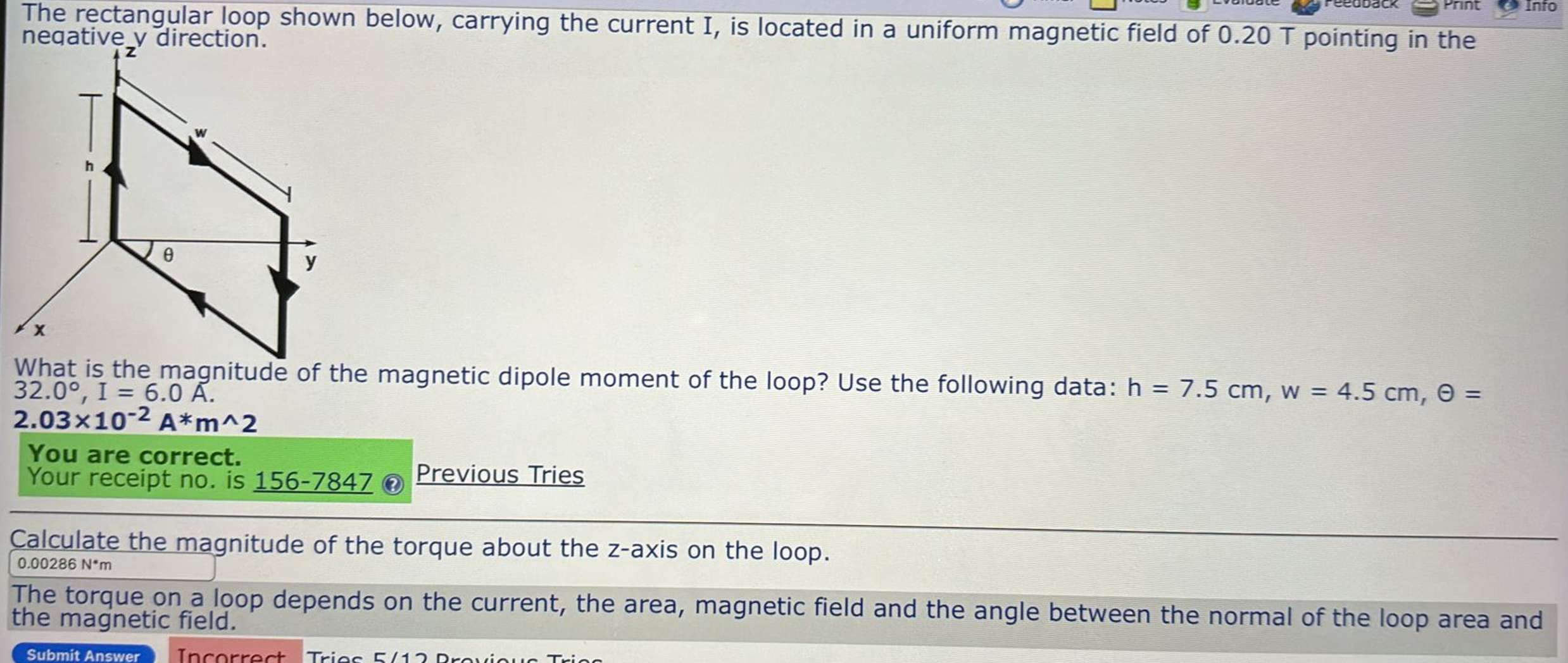 Solved The rectangular loop shown below, carrying the | Chegg.com