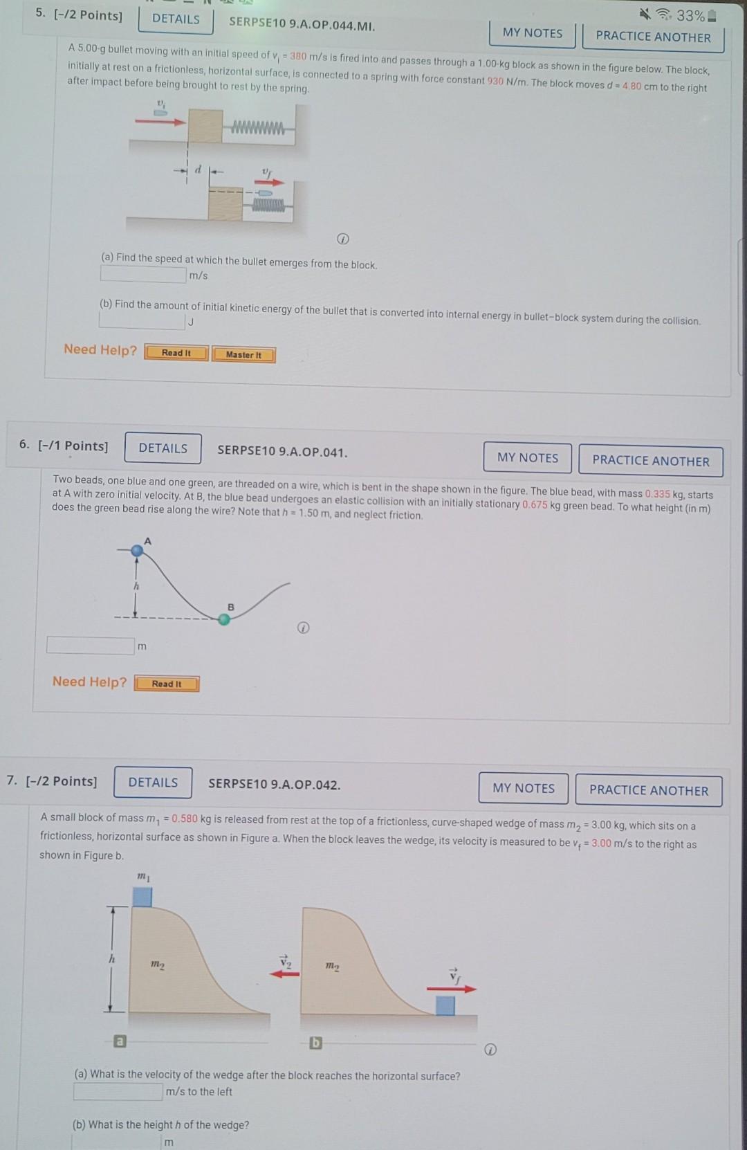 Solved 5. [-12 Points] DETAILS *33% SERPSE10 9.A.OP.044.MI. | Chegg.com