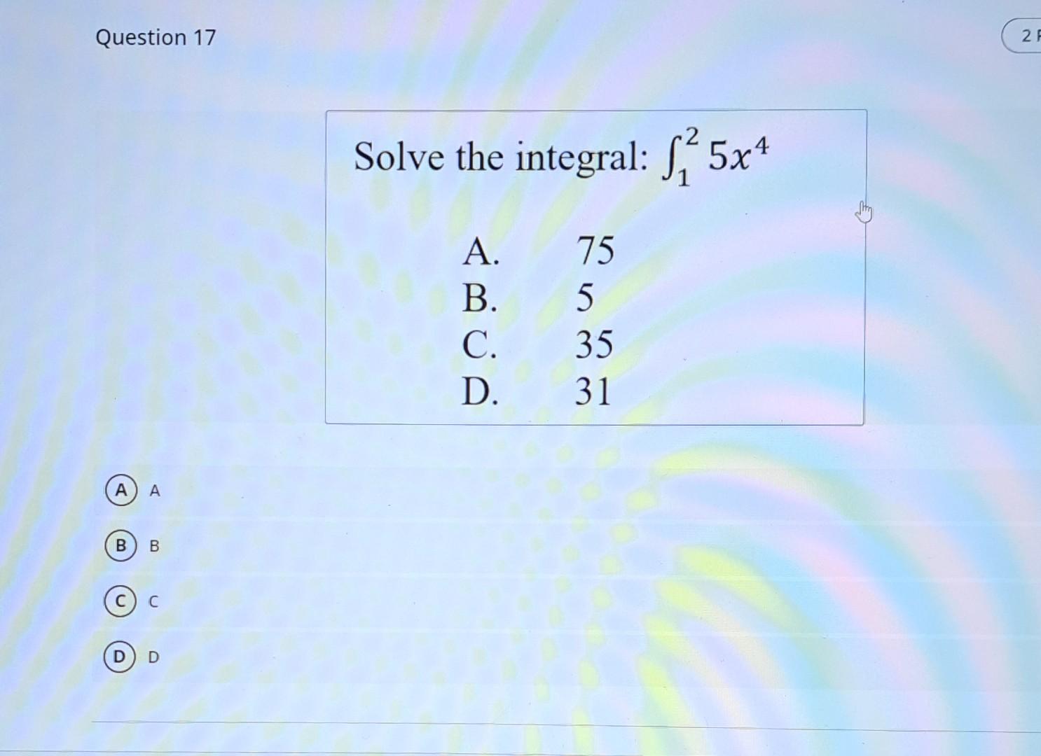 Solved Solve The Following Integral ∫3x2−8x12ax A 2513