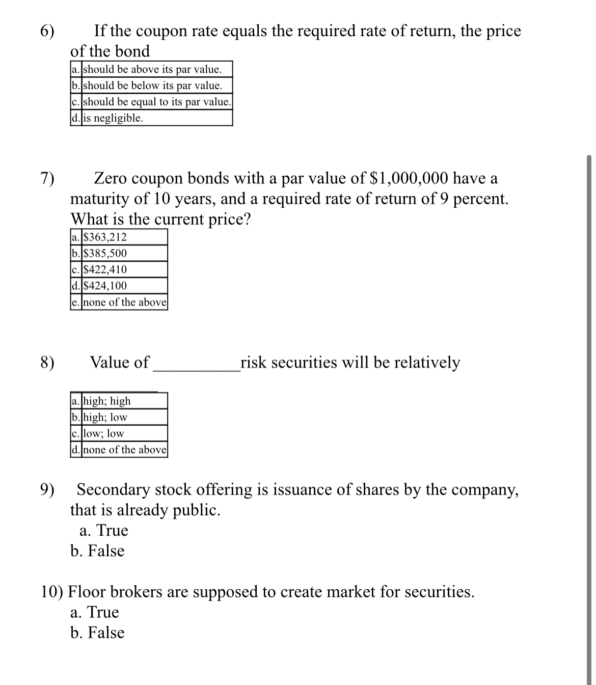 Solved If the coupon rate equals the required rate of | Chegg.com