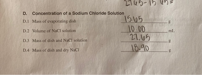 Solved Solutions, Electrolytes, and Concentration Report | Chegg.com