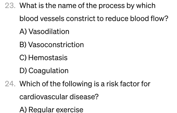 Solved What is the name of the process by which blood | Chegg.com