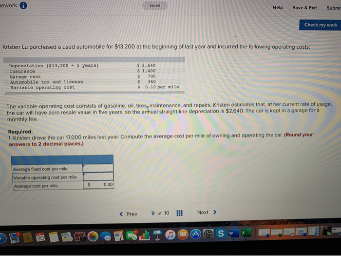 Solved Kristen Lu purchased a used automobile for $13,200 at | Chegg.com