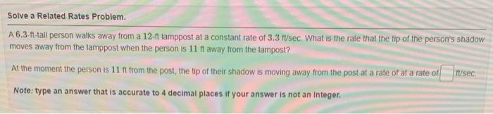 Solved Solve a Related Rates Problem. Consider a tank in the | Chegg.com