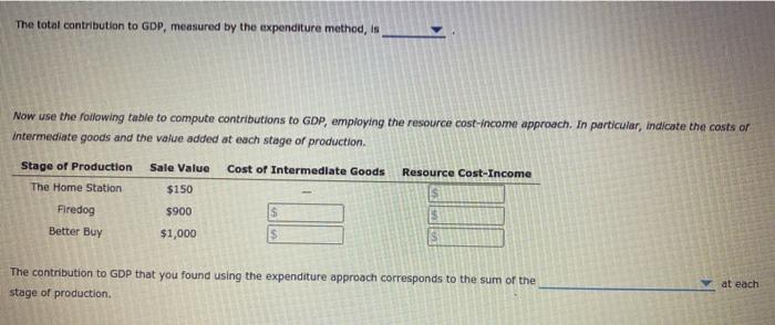 Solved 5. Comparing the expenditure and resource cost-Income | Chegg.com