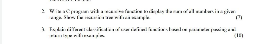 Solved 2. Write a C program with a recursive function to | Chegg.com