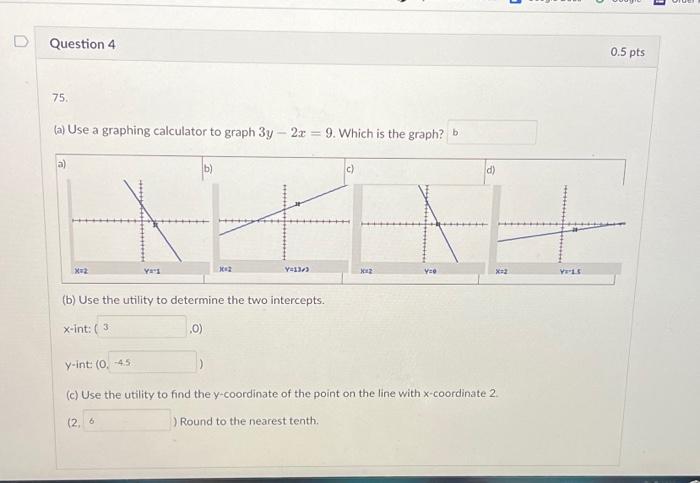 Solved Question 4 75. (a) Use a graphing calculator to graph | Chegg.com