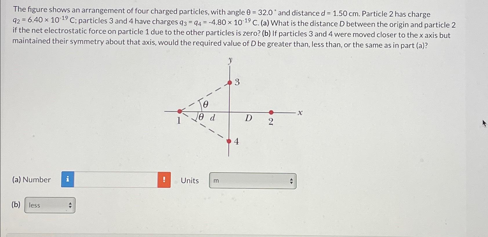 Solved The Figure Shows An Arrangement Of Four Charged | Chegg.com