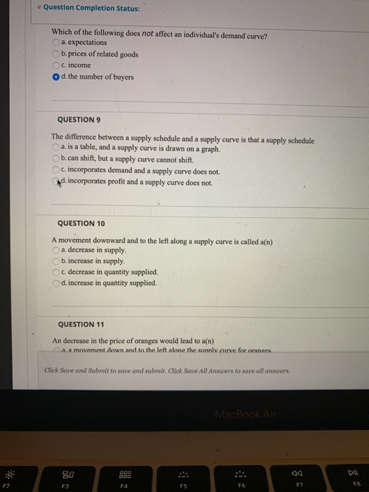 Solved Question Completion Status: Which of the following | Chegg.com