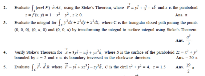 Solved 2 Evaluate Curl F N Dd Using The Stoke S The Chegg Com
