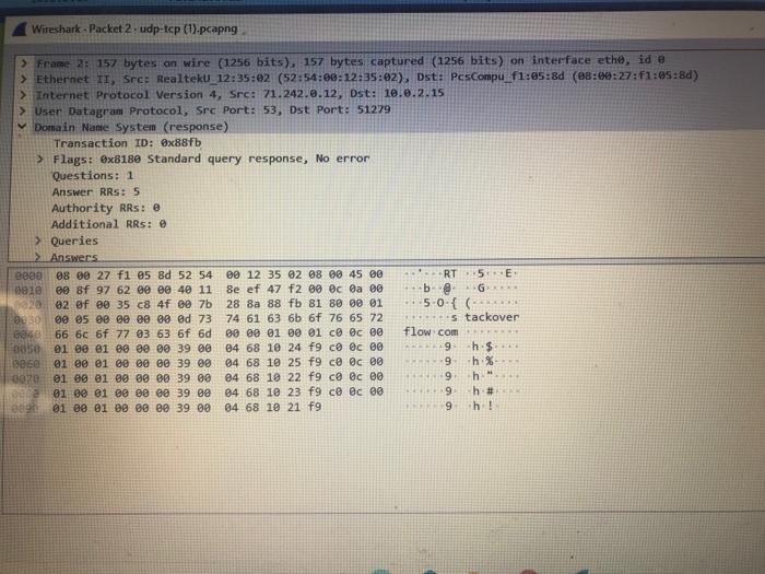 Solved thanks in advance. First two are detailed of UDP | Chegg.com