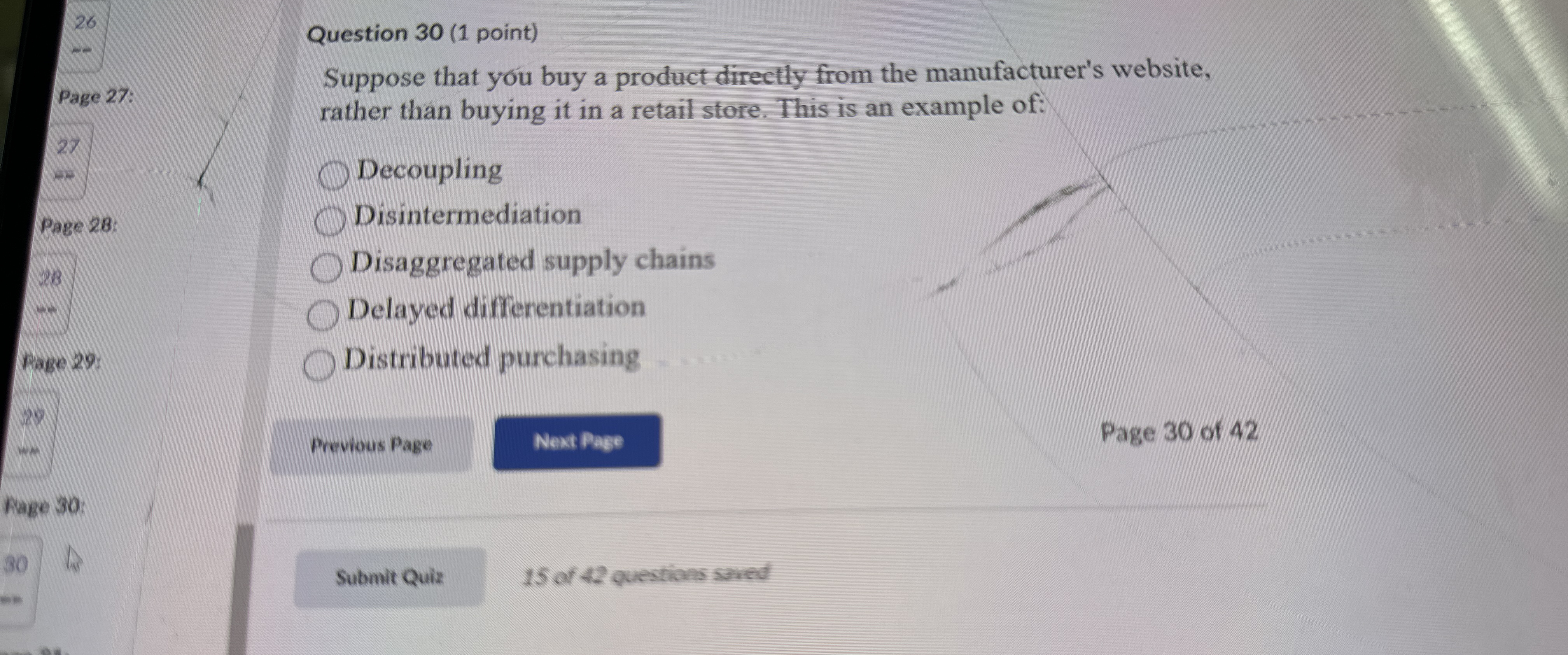 Solved Question 30 (1 ﻿point)Suppose that you buy a product | Chegg.com