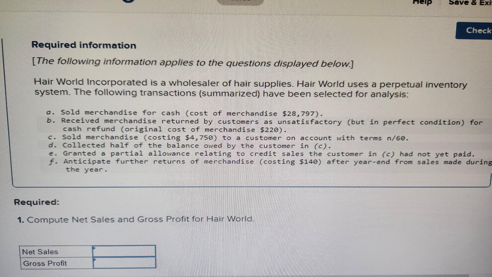 compute-net-sales-and-gross-profit-for-hair-chegg
