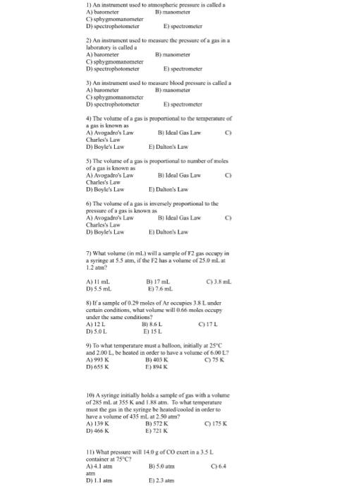 The instrument used for deals measuring atmospheric pressure is called