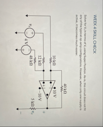 Solved Solve for V0 ﻿in terms of V5 ﻿using Super Position. | Chegg.com