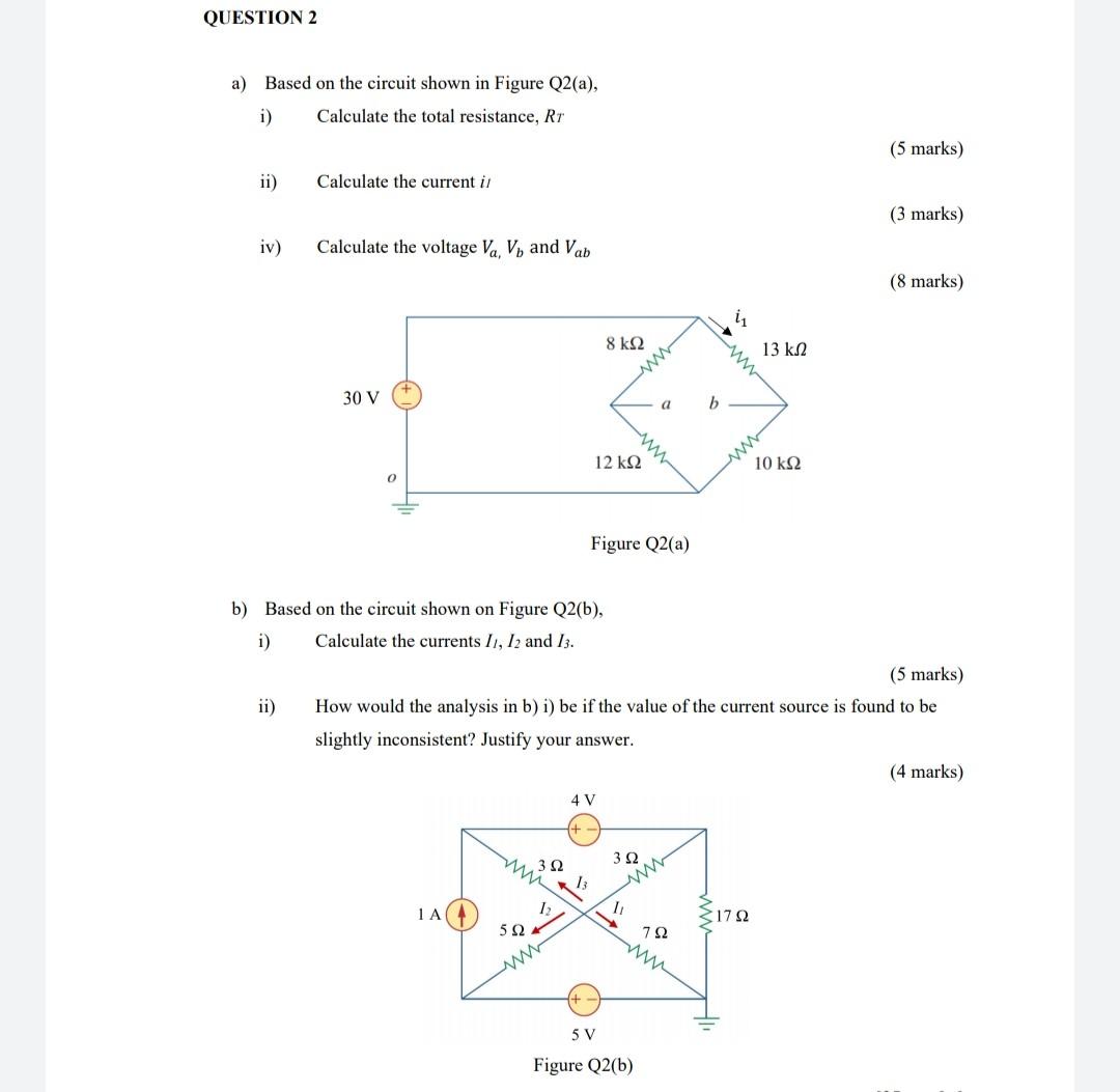 Solved QUESTION 2 a) Based on the circuit shown in Figure | Chegg.com