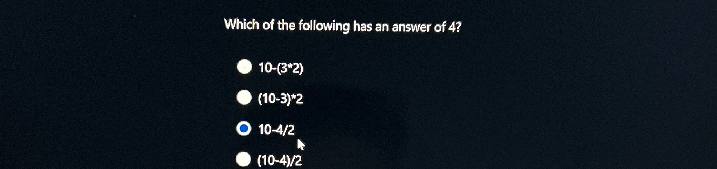 Solved Which of the following has an answer of | Chegg.com