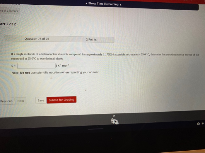 Solved 13H10W Time Remaining a Table of Contents Part 2 of 2 | Chegg.com