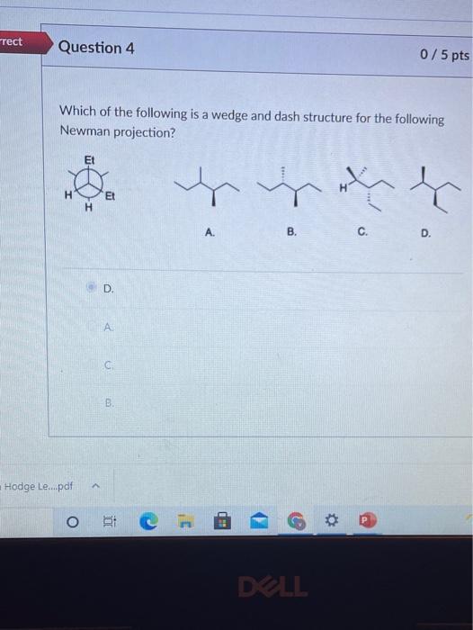 Solved Tect Question 4 0/5 pts Which of the following is a | Chegg.com