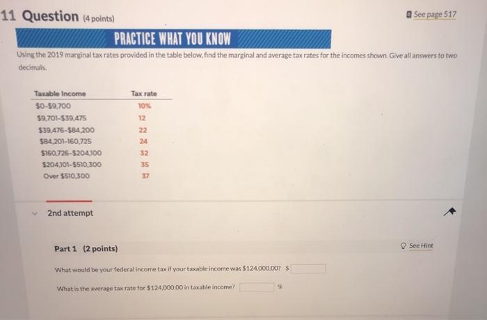 Solved 11 Question (4 points) See page 517 PRACTICE WHAT YOU | Chegg.com