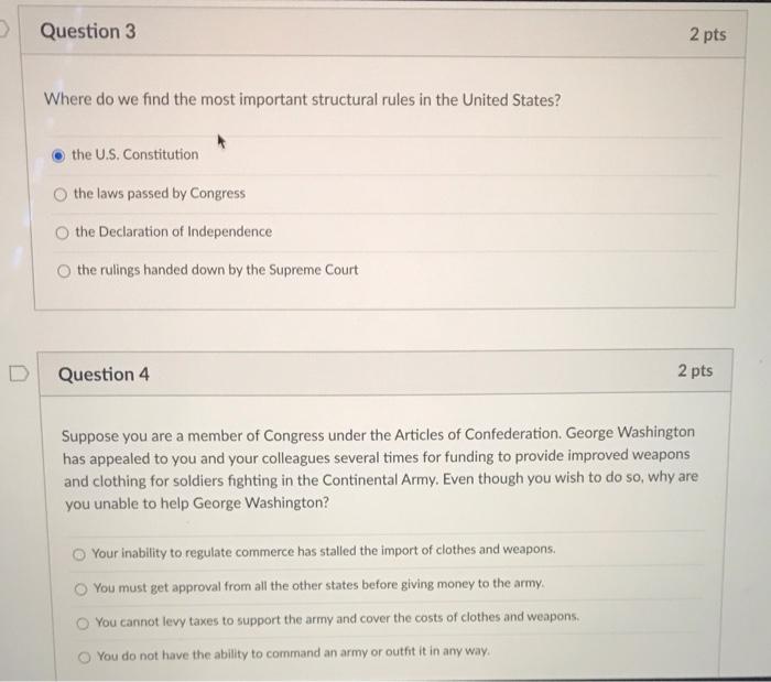 Solved > Question 3 2 pts Where do we find the most | Chegg.com