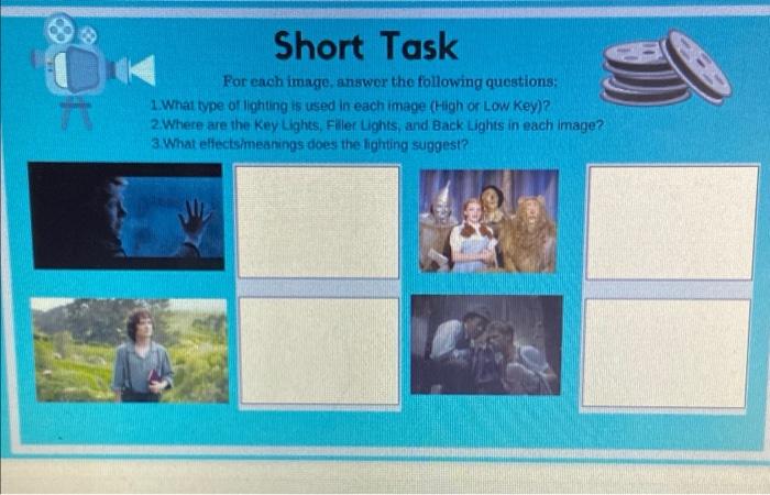 Short Task For each image.answer the following | Chegg.com