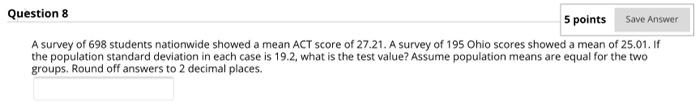 Solved Question 7 5 points Save Answer A survey of 288 | Chegg.com
