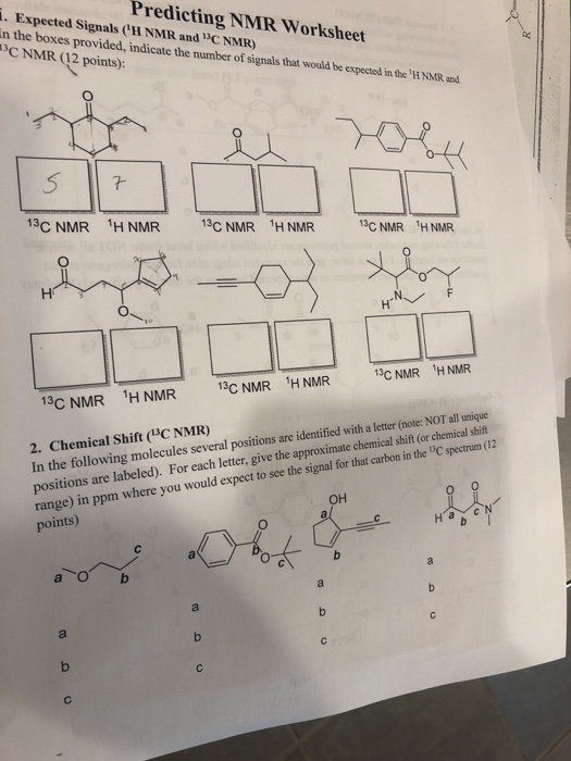 Nmr Worksheet With Answers Free Download Goodimg Co