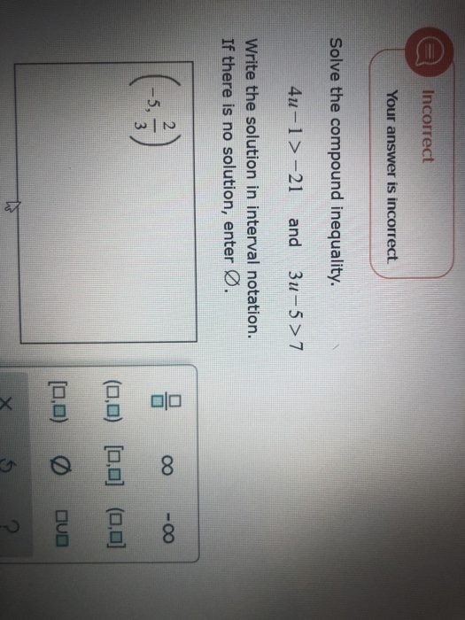Solved Incorrect Your answer is incorrect. Solve the | Chegg.com
