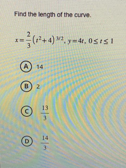 Solved Find The Length Of The Curve. | Chegg.com