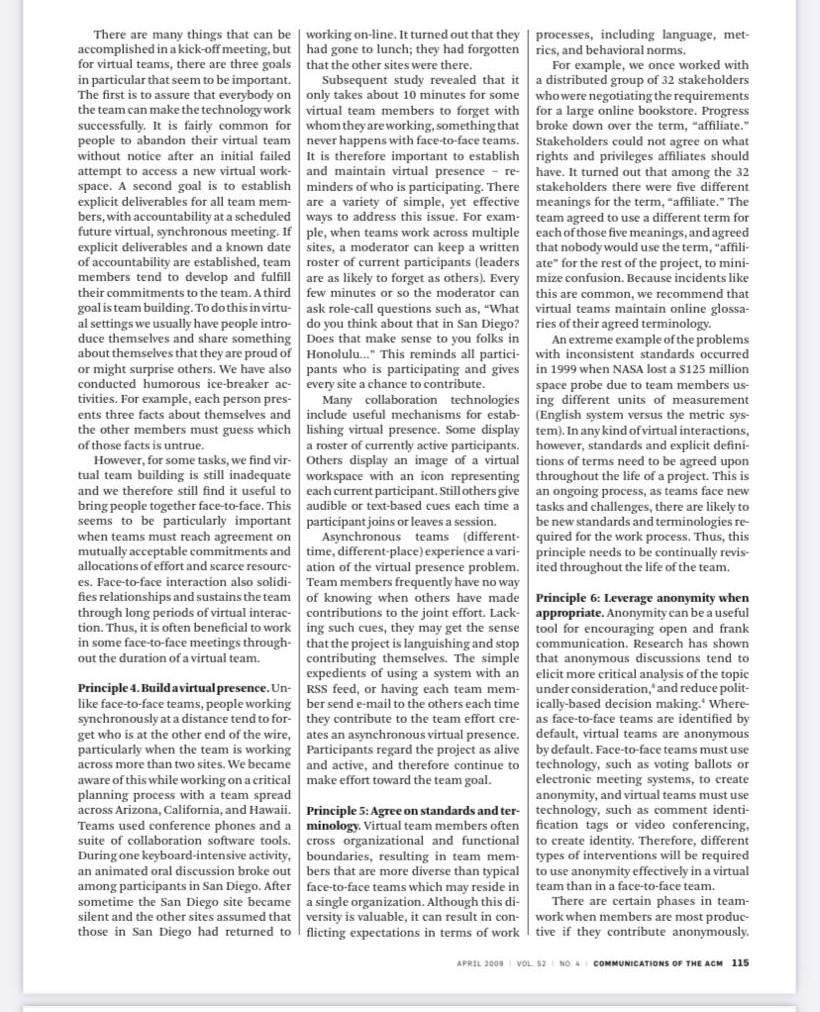 Solved Instructions Access the provided article through the | Chegg.com