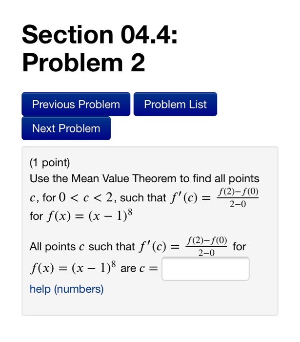 Solved Section 04.4: Problem 1 Previous Problem Problem List | Chegg.com