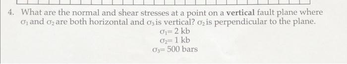 Solved What are the normal and shear stresses at a point on | Chegg.com