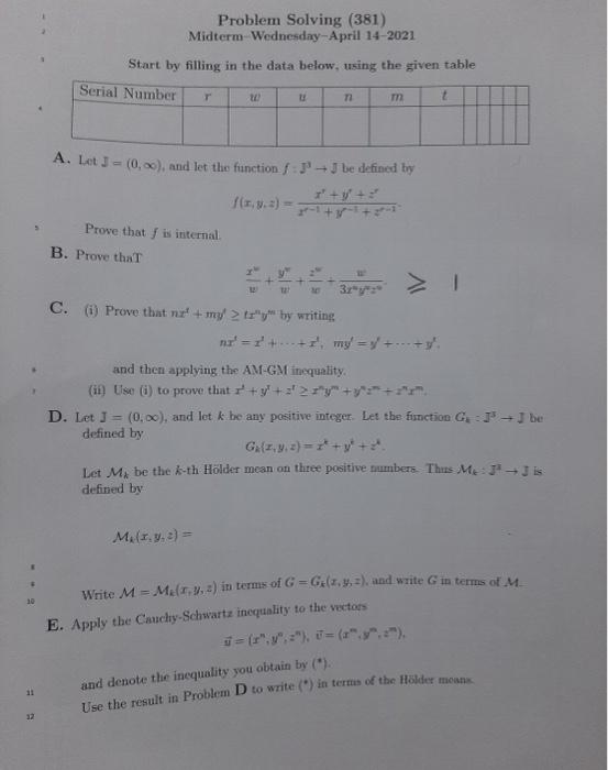 U N 301 7 Pa 2 Q C 6 Prove That Na My Sta B Chegg Com