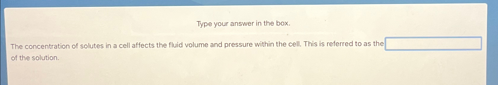 Solved Type Your Answer In The Box.The Concentration Of | Chegg.com