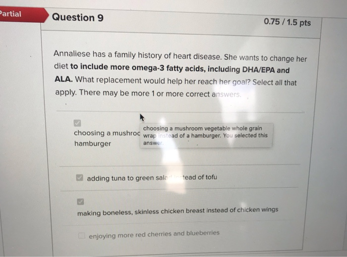 Solved Partial Question Pts Annaliese Has A Chegg Com