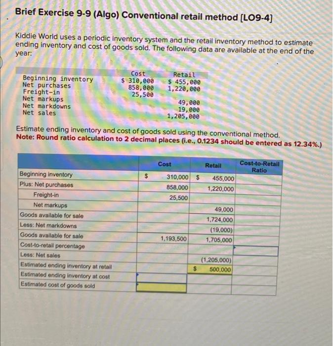 Solved Kiddie World uses a periodic inventory system and the | Chegg.com