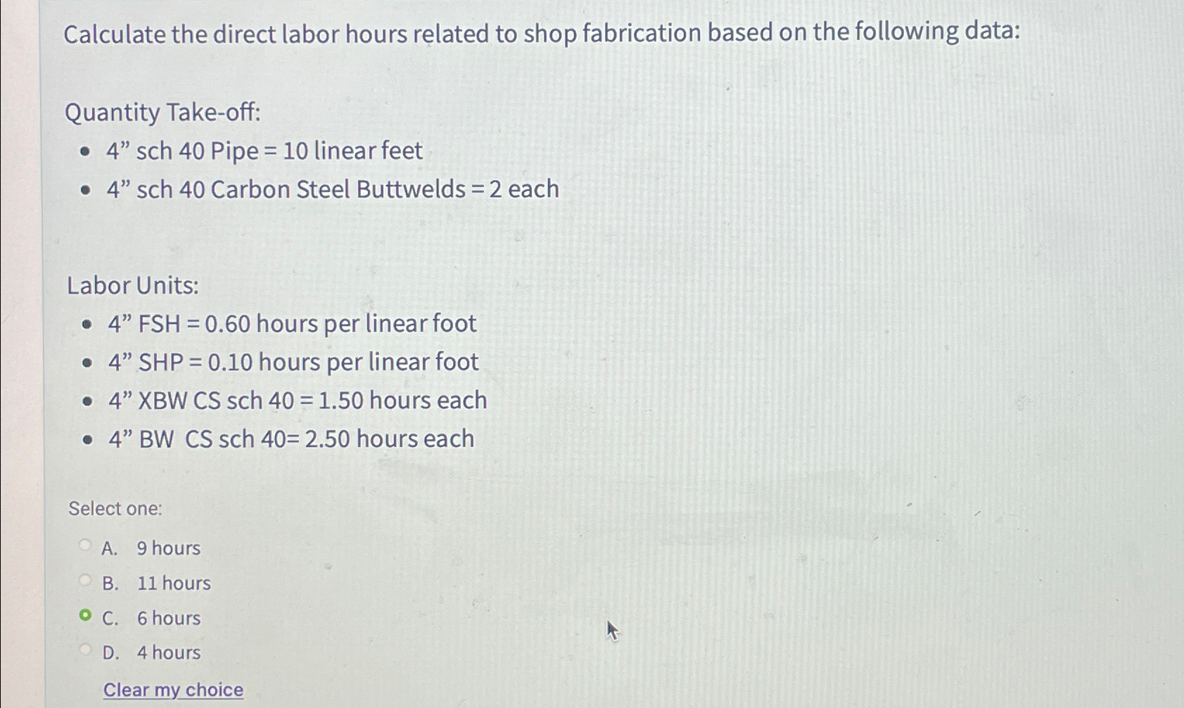 Solved Calculate the direct labor hours related to shop | Chegg.com