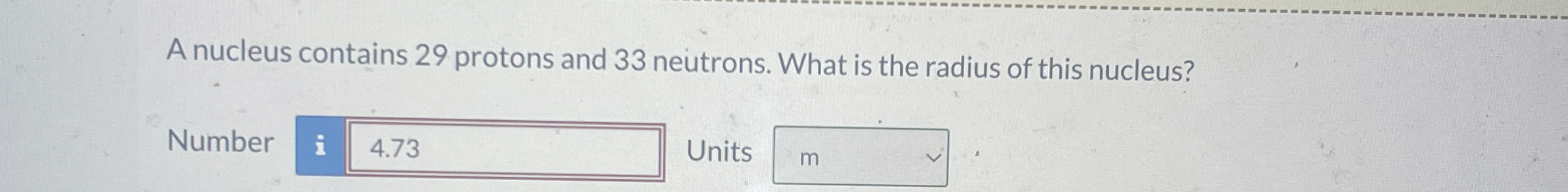 Solved A nucleus contains 29 ﻿protons and 33 ﻿neutrons. What | Chegg.com