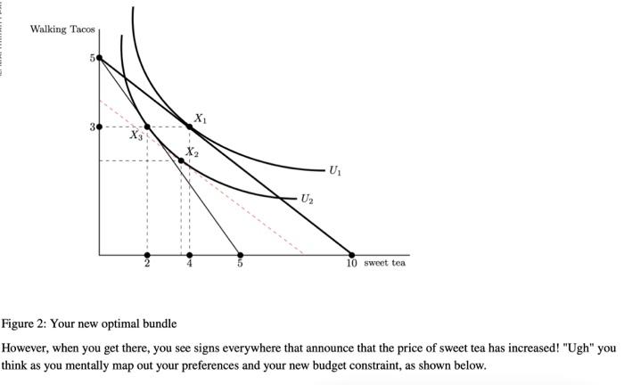 Solved Figure 1 above: Your initial optimal bundle You are | Chegg.com