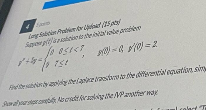 Solved 5 pairs Long Solution Problem for Upload (15 pts) | Chegg.com