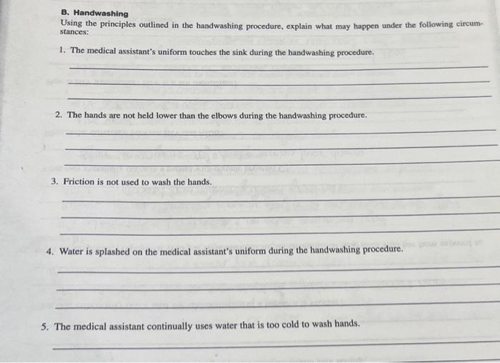 assignment on hand washing