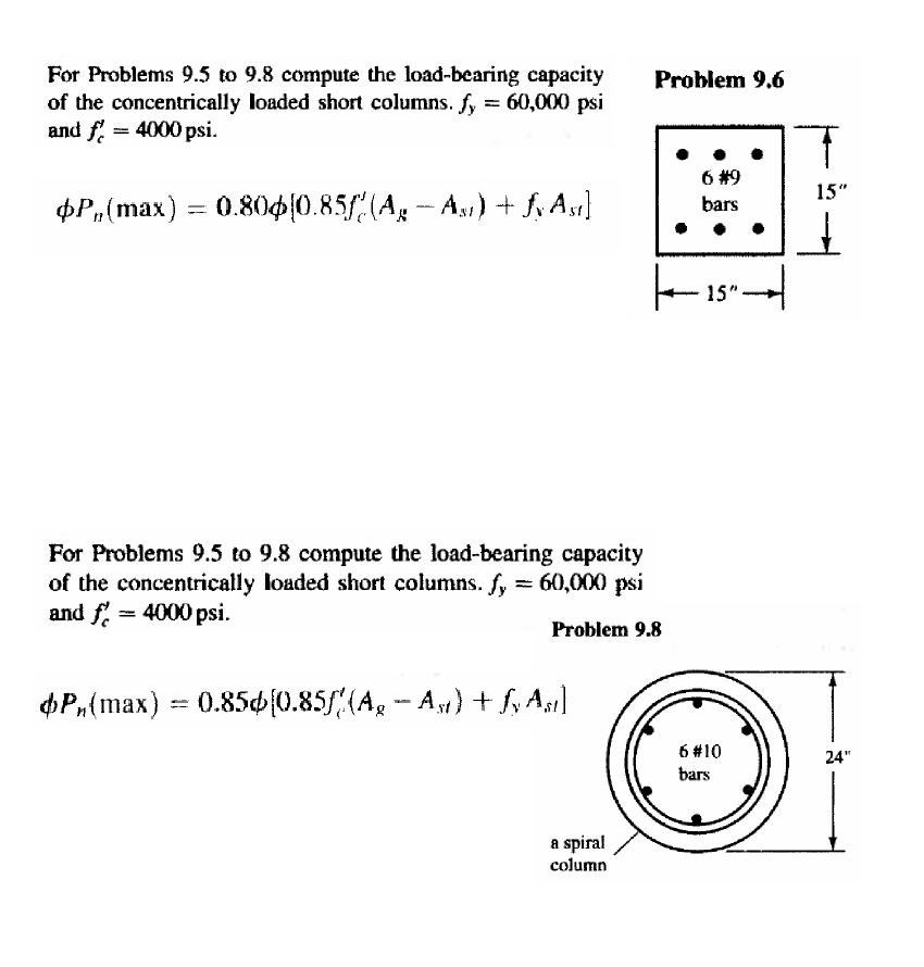 Solved Problem 9.6 For Problems 9.5 to 9.8 compute the | Chegg.com