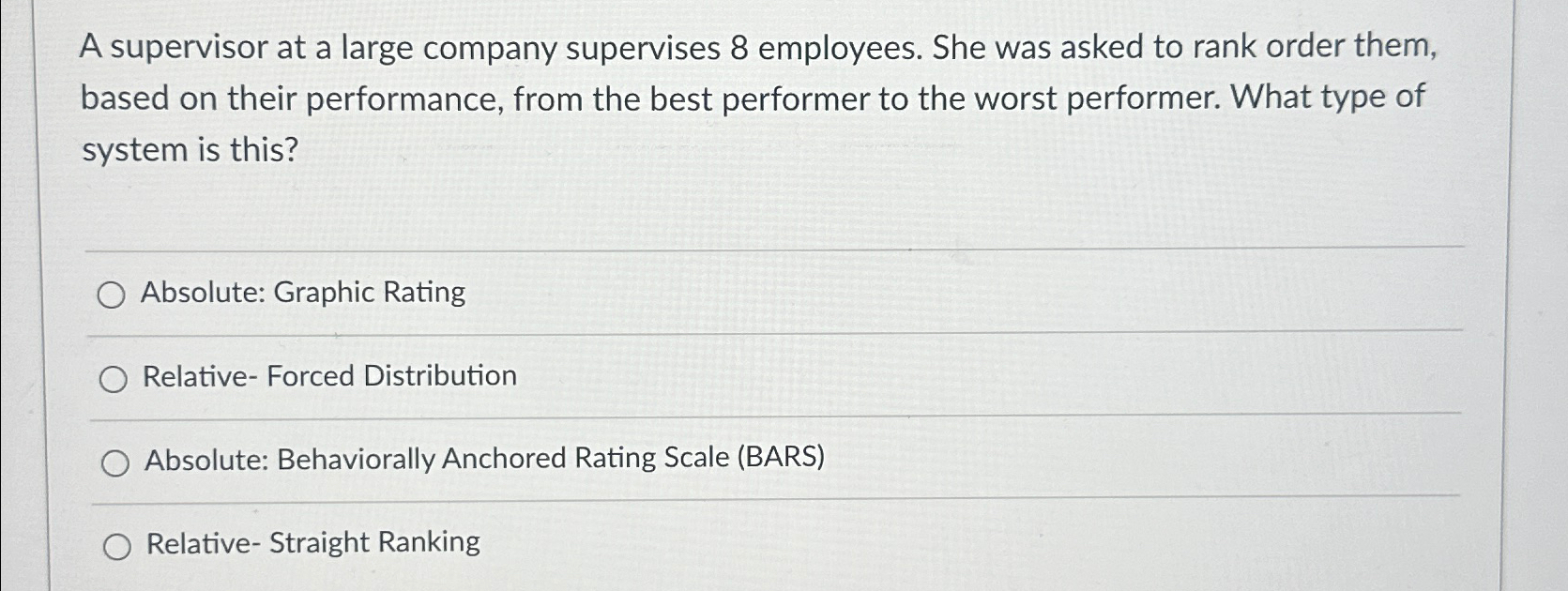Solved A supervisor at a large company supervises 8 | Chegg.com
