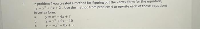 Solved In problem 4 you created a method for figuring out | Chegg.com