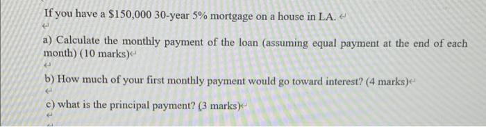 mortgage on 150 000