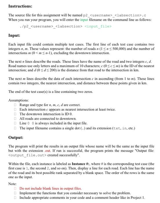Solved In this project, you will write a C program that, | Chegg.com