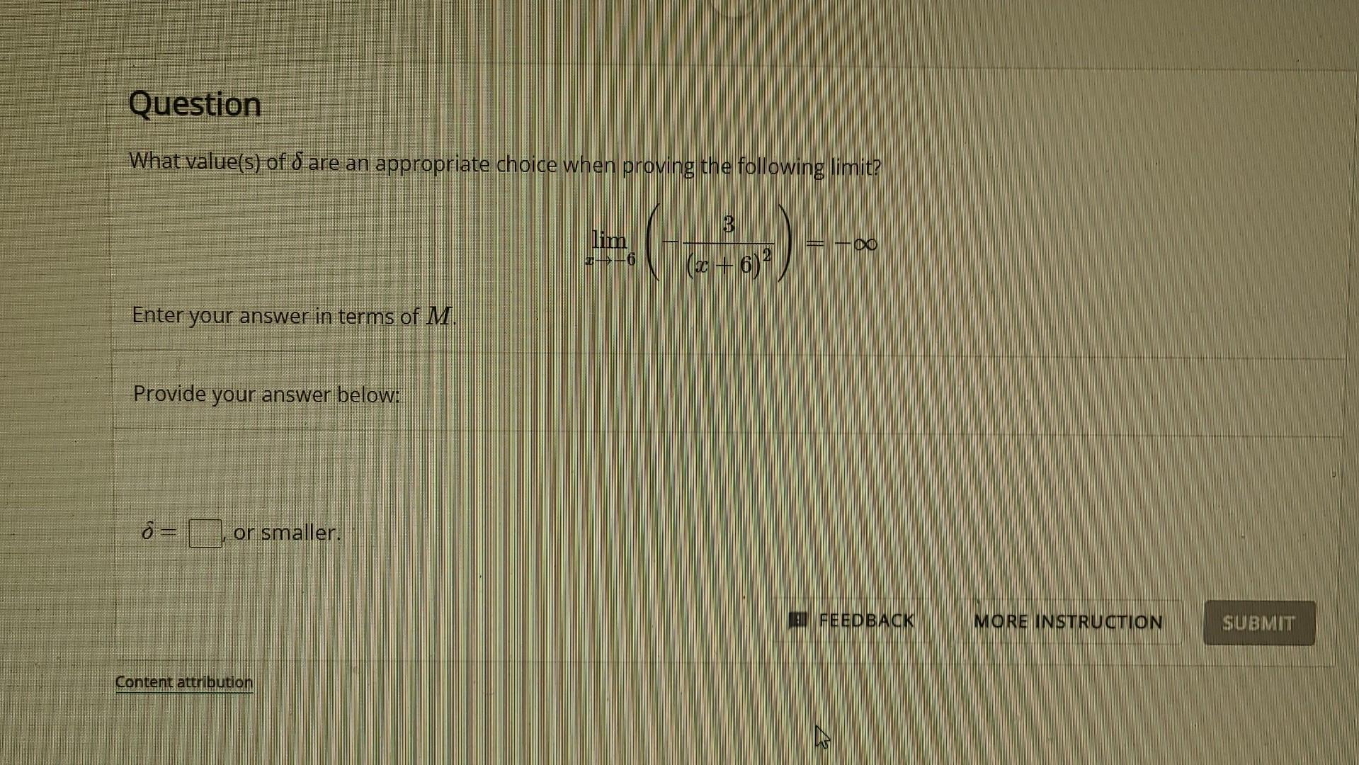 Solved What value(s) of δ are an appropriate choice when